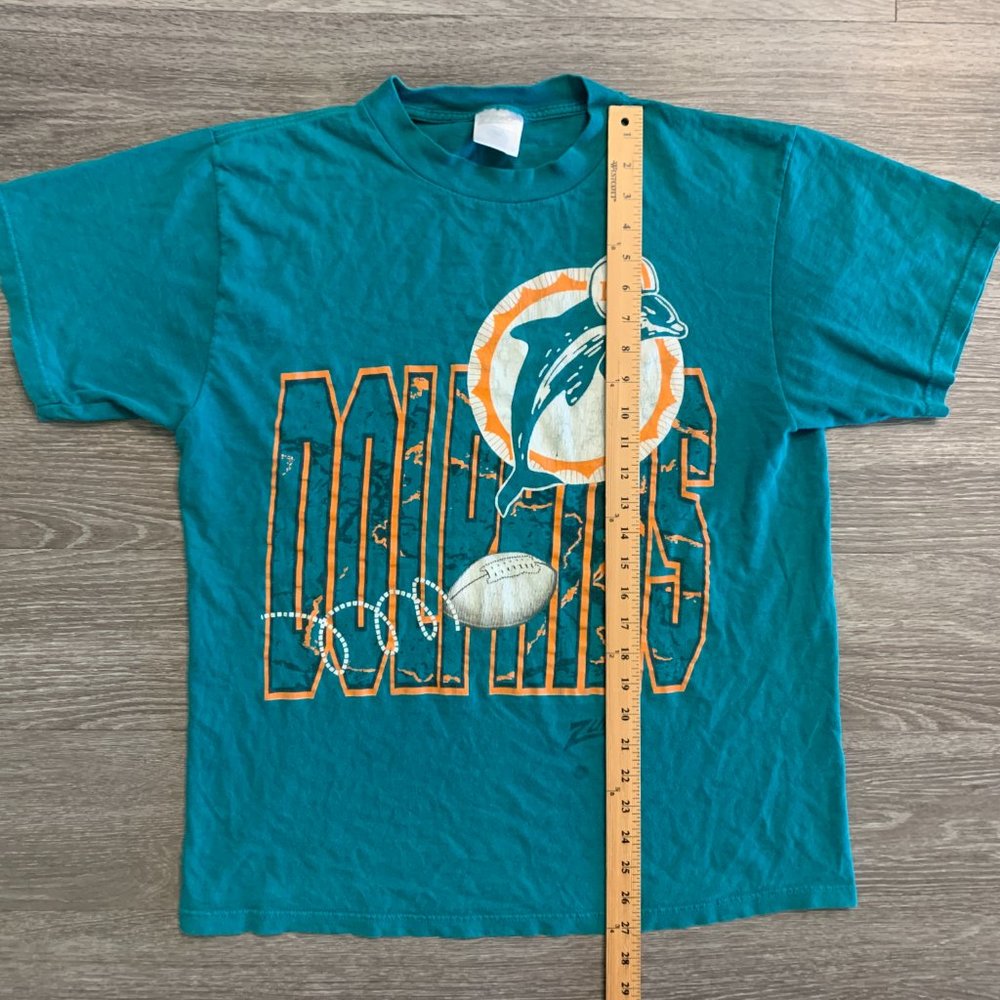 Vintage Zubaz NFL Miami Dolphins Shirt Sz. L - Picture 5 of 8